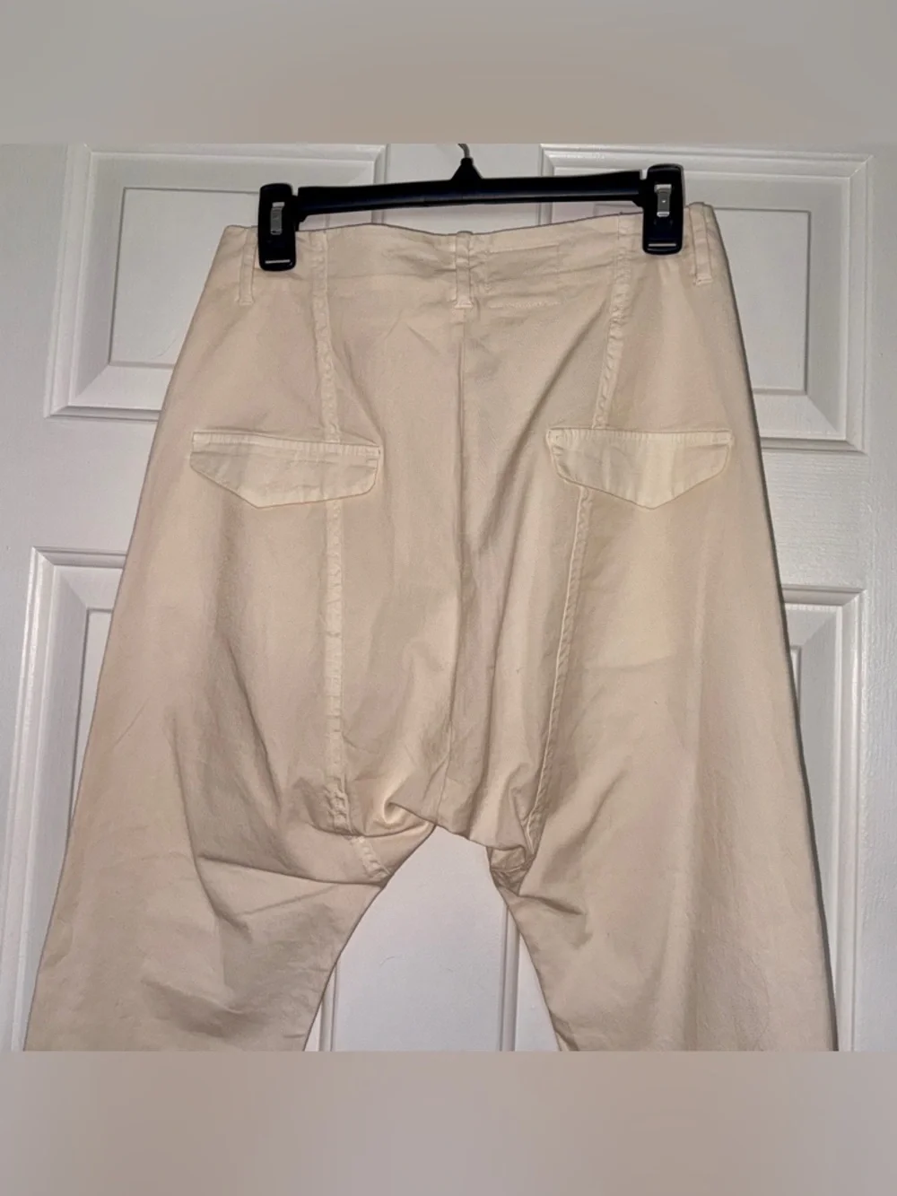 NWT Nili Lotan - Paris Cotton-Blend Twill Trousers - Neutrals Sz 00 /XXS - Picture 6 of 11
